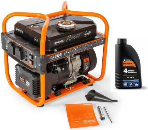 ZESTAW AGREGAT PRĄDOTWÓRCZY INWERTOROWY DAEWOO GDA 2500i 1.8kW + GENERATOR OIL SAE 10W-30 DWO 600