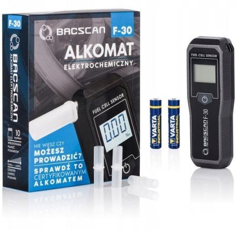 Alkomat BACscan F-30 elektrochemiczny. Kalibracja 24mc - 10 lat gwarancji.