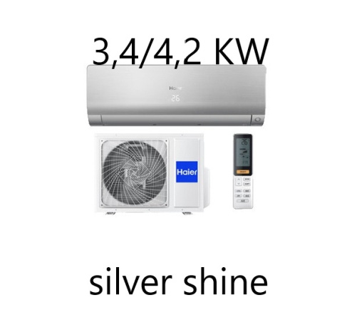 KLIMATYZATOR HAIER FLEXIS PLUS 3.5/4.2 KW [SILVER SHINE]