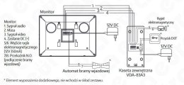 WIDEODOMOFON EURA VDP-90A3 DELTA + czarny monitor TUYA