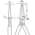 SZCZYPCE TNĄCE PÓŁOKRĄGŁE PROSTE 140MM