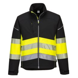 KURTKA OSTRZEGAWCZA SOFTSHELL PW375BKY ROZMIAR XXL