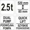 PODNOŚNIK NISKOPROFILOWY SAMOCHODOWY 2,5T