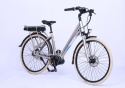 Rower elektryczny trekkingowy Geobike WEE Diamond / bateria 17.5 Ah (630 Wh) kolor metalizowany