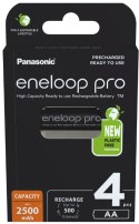 Akumulatorki R6 / AA Panasonic Eneloop PRO 2500mAh Ni-MH BK-3HCDE/4BE (blister 4 szt.)