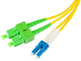 PATCHCORD ŚWIATŁOWODOWY SM 1M DUPLEX 9/125, SC/APC-LC/UPC 3MM