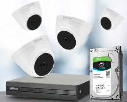 Zestaw monitoring + alarm + videodomofon zgodnie z ofertą OFERT/21327/09/2023/GL - białe kamery P. H.