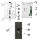 DOMOFON ''EURA'' ADP-51A3 ''DIFESA'' - 1-rodzinny, 2 unifony, interkom, grafit