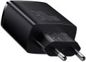 ŁADOWARKA SIECIOWA Baseus Compact Quick Charger CCXJ-E01 30W 2x USB-A 1x USB-C PD 3.0 QC 3.0 CZARNA