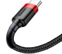 KABEL USB-A -> USB-C Baseus Cafule CATKLF-C91 200cm 2A QC 3.0 CZARNO-CZERWONY W OPLOCIE