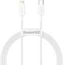 KABEL USB-C -> Lightning / iPhone Baseus Superior CATLYS-A02 1m 20W PD Quick Charging BIAŁY PREMIUM