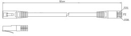 PATCHCORD KAT5E UTP 0,5M SZARY