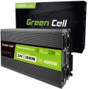 PRZETWORNICA NAPIĘCIA Green Cell PowerInverter LCD 24V -> 230V 3000/6000W CZYSTA SINUSOIDA