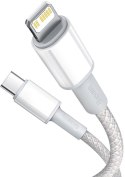 KABEL USB-C -> Lightning / iPhone Baseus Cafule CATLGD-02 1m 20W PD Quick Charging BIAŁY W OPLOCIE